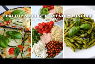 Healthy & Budget Friendly Lunch Ideas | Gluten free Meals Under 3€
