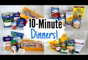 BEST 10 MINUTE MEALS | 5 Super QUICK and Tasty Recipes | EASY Cheap Dinner Ideas | Julia Pacheco