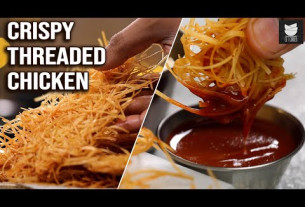 Crispy Threaded Chicken | Restaurant Style Fried Chicken | Chicken Appetizer | Get Curried