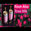 ROOH AFZA recipe | Rose Milk recipe | Rose Syrup Milkshake | Summer Desserts Recipes | Drink recipes