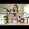 How to Ingredient Prep a Week of Healthy Recipes| Salads, Sushi Bowls, Granola Parfait (plant based)