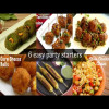 6 easy starters for new year party | Party appetizer / snack ideas | Easy and quick party recipes