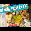 8 Family Meals for $30 | Healthy, Quick, and EASY Recipes | Budget Friendly Meal Plan | Frugal Food