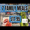 7 FAMILY MEALS | $18 GROCERY BUDGET | EXTREME GROCERY BUDGET CHALLENGE 2023