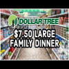 FEEDING A FAMILY OF 7 FOR $7 | Dollar Tree Dinner Ideas