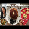 plant based vegan what i eat in a day | coconut sugar pancakes, caesar salad dressing, crab cakes.