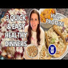 3 QUICK & EASY HIGH PROTEIN HEALTHY DINNER RECIPES | WeightWatchers Points, Calories & Macros