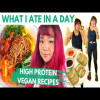 FITNESS ROUTINE + WHAT I ATE IN A DAY (High Protein VEGAN Recipes)