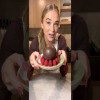 MAGIC DISAPPEARING CHOCOLATE BALL 🍫🎱 #chocolate #dessert #recipes