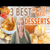 3 DELICIOUS FALL DESSERTS | EASY FALL TREATS | MUST TRY DESSERT RECIPES FOR FALL | JESSICA O'DONOHUE