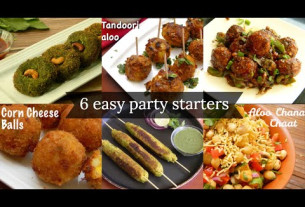 6 easy starters for new year party | Party appetizer / snack ideas | Easy and quick party recipes