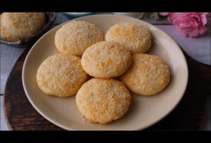 Delicious Coconut Cookies! Simple, Fast, Delicious! Easy Dessert recipes | EGGLESS COCONUT COOKIES