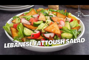 Lebanese FATTOUSH SALAD in 20 Minutes. Healthy Middle Eastern VEGETABLE SALAD Recipe by Always Yummy