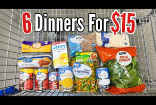 6 Quick & EASY Money Saving Dinners! | $15 Grocery Budget | Best CHEAP Meal Ideas | Julia Pacheco