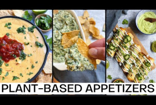 Vegan Appetizer Recipes for Parties 🌱🎉  Spinach Artichoke Dip, Chickpea Taquitos and more!
