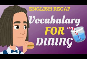 Vocabulary for DINING | English Practice Recap | Vocabulary