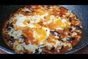 Eggplant and Egg in Tomato Sauce | Easy Recipes | Simple Healthy Meal | Shakshuka inspired dish