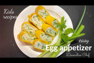 Easy appetizer ideas | egg recipes | kids recipes | finger foods