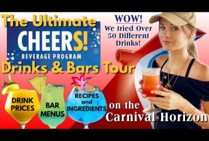 CARNIVAL CHEERS! Drink Package & Bar Review! Drink Prices, Bar Menus, Recipes, & Ingredients 4K