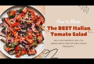 How to make the BEST Italian Tomato Salad (tutorial)