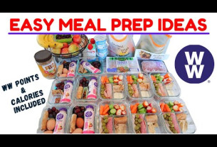 SIMPLE MEAL PREP IDEAS | BREAKFAST BENTOS & ADULT LUNCHABLES | WEIGHT WATCHERS POINTS & CALORIES