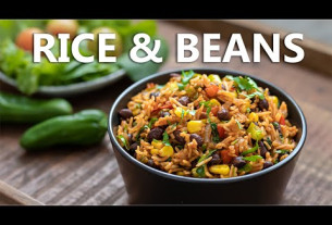Mexican Inspired Rice and Beans Recipe 🪅 Healthy One Pot Black Bean Vegan Food (Super Easy)