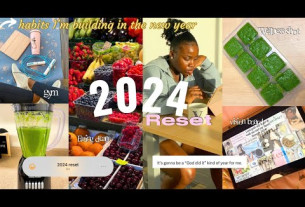 GETTING MY LIFE TOGETHER For 2024🌸| 2023 reflection🗓️, vision board, healthy eating [MOTIVATIONAL]