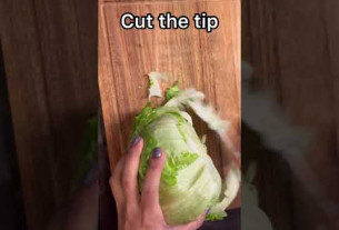 How to cut Iceberg for Salad / Perfect way to chop iceberg nicely 😍