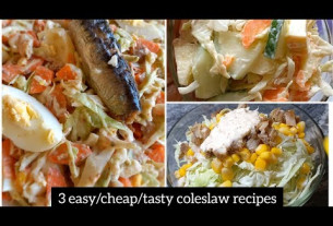 3 Delicious/Tasty/Easy Coleslaw/Salad Recipe. Cheap Salad Recipe for 2024