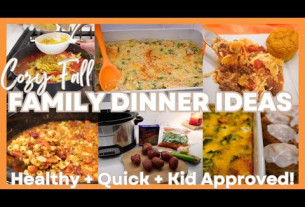 NEW! Easy Quick Healthy Fall Family Dinner Recipes! Cook With Me 2023! Cozy Fall Family Dinners