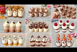 9 Quick and Easy NO BAKE Dessert Shots Recipes. Easy and Yummy mini dessert cups.