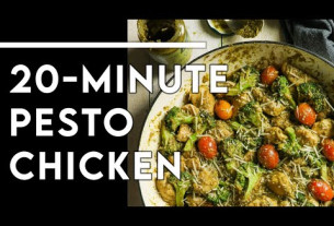 THE EASIEST 20-MINUTE KETO DINNER EVER - One-pot Pesto Chicken Skillet - CHEF MICHAEL