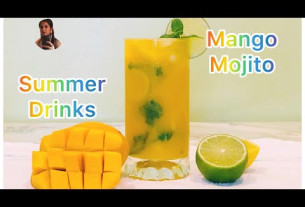 The best mango mojito || Mango mocktail Recipe || Summer drinks || Luna’s kitchen USA