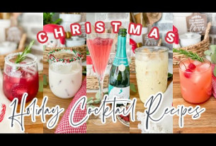 2022 HOLIDAY COCKTAIL RECIPES // COOK WITH ME // CHRISTMAS COCKTAILS // CHARLOTTE GROVE FARMHOUSE