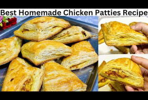 How to make Best chicken Patties at home with homemade Puff Pastry Dough by Kitchen with Samreen