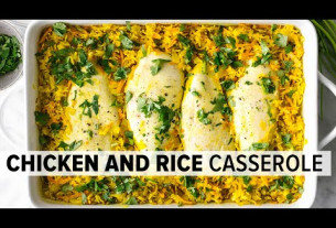 TURMERIC CHICKEN AND RICE CASSEROLE | easy & healthy dinner recipe