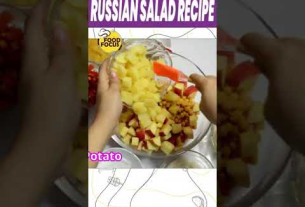 #shortsvideo RUSSIAN SALAD Healthy Fruit Salad CREAMY Salad Recipe by   FOOD FOCUS