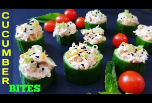 Cucumber Bites Appetizer | Healthy Summer Snacks | Tuna Cucumber Cups