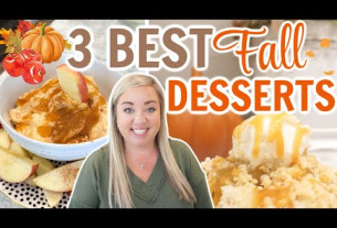 3 DELICIOUS FALL DESSERTS | EASY FALL TREATS | MUST TRY DESSERT RECIPES FOR FALL | JESSICA O'DONOHUE
