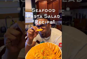 Seafood Pasta Salad Recipe! #theonealsway #pastarecipe #pastarecipes #quickrecipes #seafood