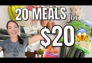 How to Eat Healthy for CHEAP! 20 MEALS FOR $20! 👏🏻😱 Healthy Meal Ideas for $1