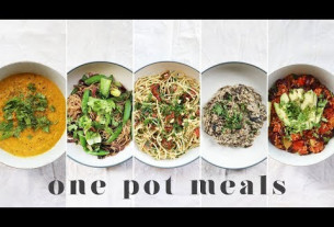 ONE POT VEGAN MEALS | 5 Fast & Lazy Beginner Recipes (with less washing up!)